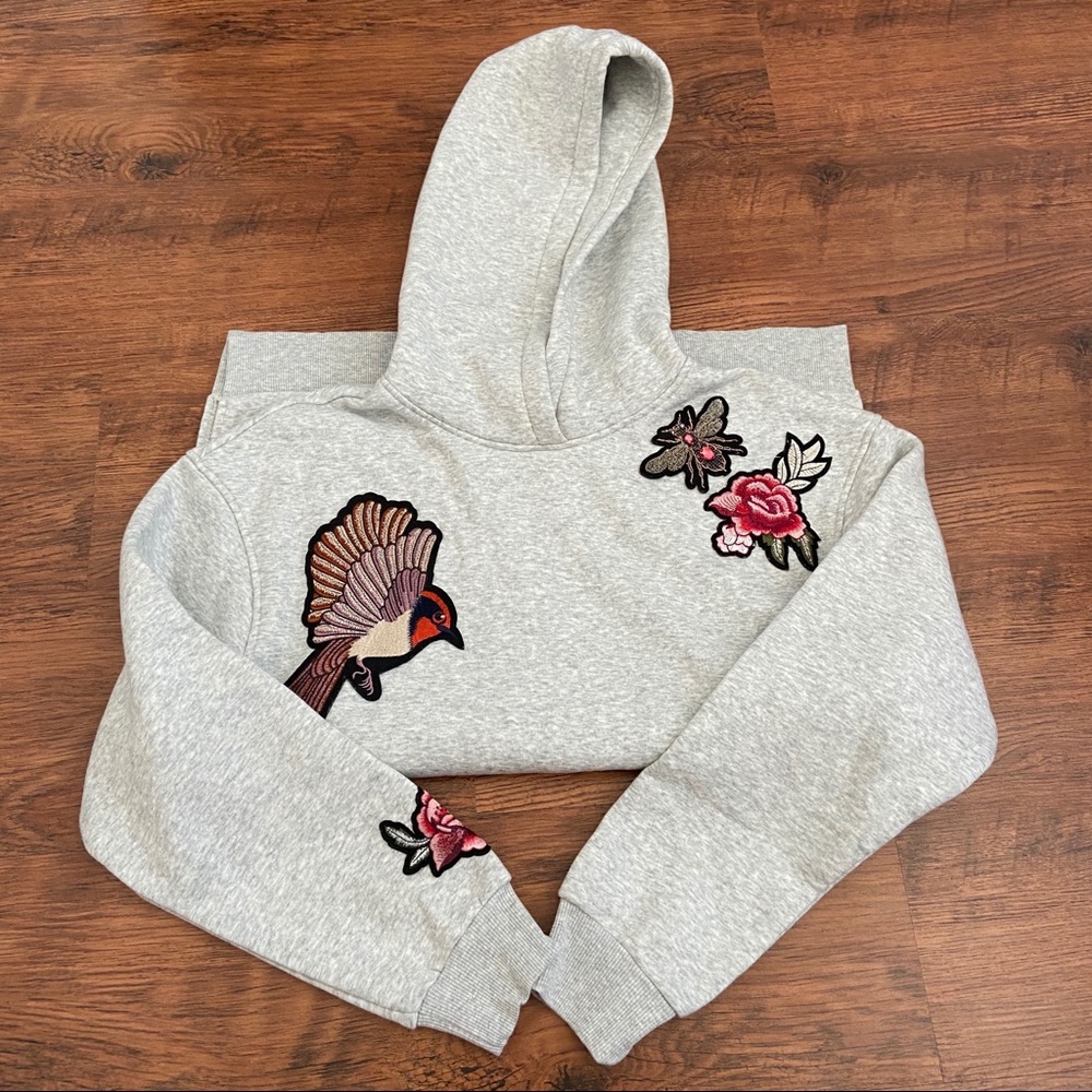 Embroidered Hooded Sweatshirt